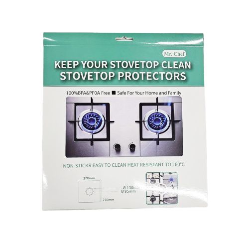 Mr. Chef Stove Protector Single Opening Silver