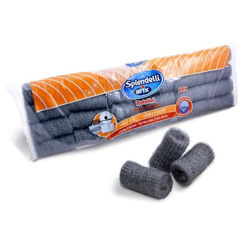 Arix Steel Wool Rolls 24 Pcs