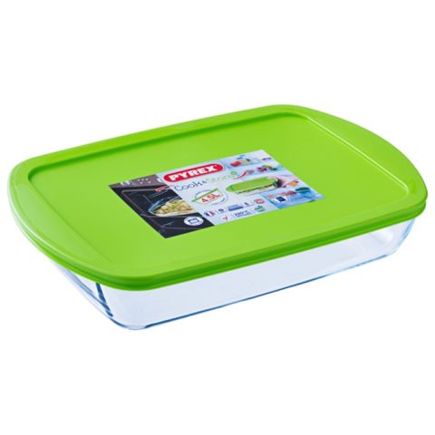 وعاء للفرن مستطيل مع غطاء 4.5 لتر من بيركس