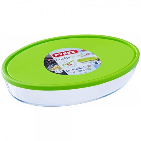 صحن فرن زجاجي مع غطاء 3 لتر من بايركس 