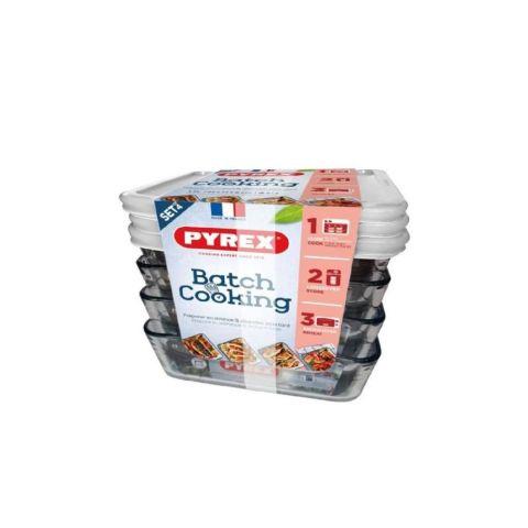 Pyrex Set of 4 Pcs Dishes 1.5 Liter ( 22 x 17 x 6 CM)