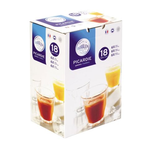 Duralex Picardie Set of 18 PCS