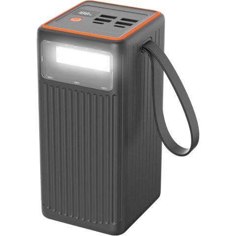 Porodo 60000mAh High Capacity Power Bank 65W PD Fast Charging with 6 Ports USB-C & USB-A