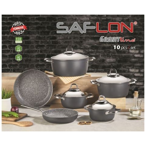 طقم قدور الطهي الجرانيت 8 قطع من سافلون