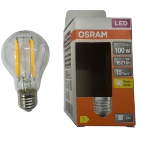 OSRAM LED STAR A100 11W E27 2700 K WARM WHITE FILAMENT
