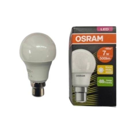 OSRAM LED ECO CLASSIC A 7W B22 3000 K WARM WHITE