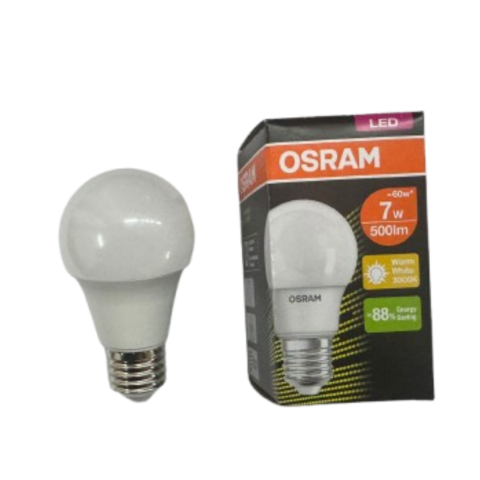 AC452780255 OSRAM LED ECO CLASSIC A 7W E27 WARM WHITE (3000K) 5- PACK PROMO