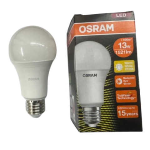 AC587120455 OSRAM LED VALUE A100 13W E27 WARM WHITE FROSTED (2700K) 3- PACK PROMO