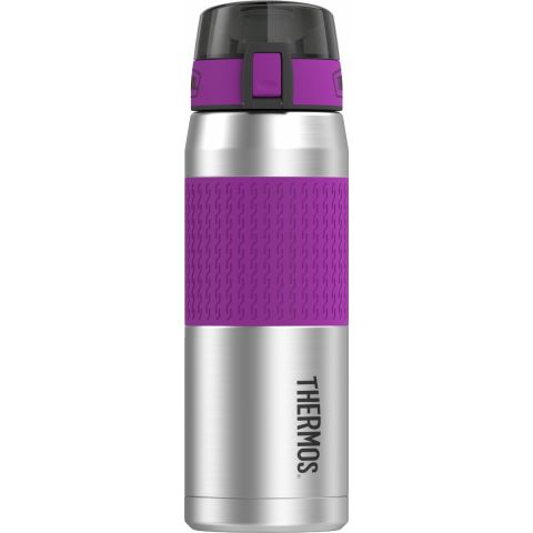 Thermos Stainless Steel Vacuum Insulated Hydration Bottle 710ml Auburgine-cold for up to 22 hours.
