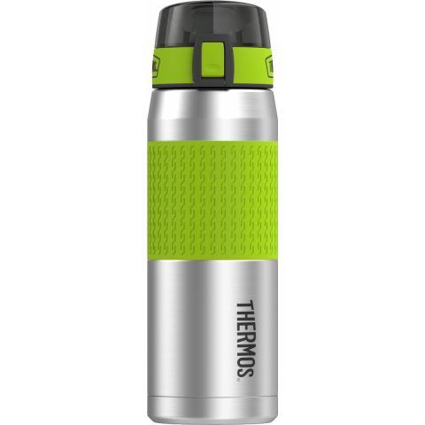 Thermos Stainless Steel Vacuum Insulated Hydration Bottle 710ml Lime cold for up to 22 hours.