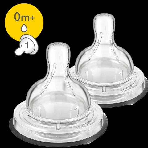 PHILIPS AVENT CLASSIC/CLASSIC PLUS TEATS 1 HOLE X2