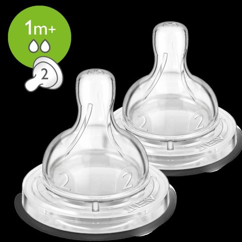 PHILIPS AVENT CLASSIC/CLASSIC PLUS TEATS 2 HOLE X2