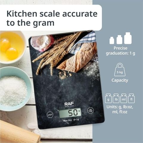 RAF High Precision 5Kg Digital Kitchen Scale with LCD Display