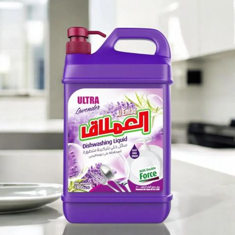 Al Emlaq Ultra Dishwashing Liquid 1800 Ml - Lilac