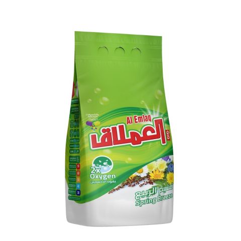 Al Emlaq Laundry Powder Automatic 3 kg - Spring Breeze - Bag