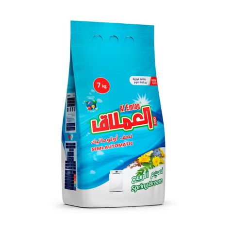 Al Emlaq Laundry Powder Semi-automatic 7 Kg - Spring Breeze - Bag