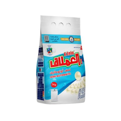 Al Emlaq Laundry Powder Semi-automatic 7 Kg - Pearl - Bag