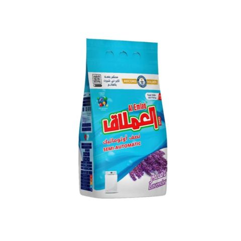Al Emlaq Laundry Powder Semi-automatic 10 kg - Lavender - Bag