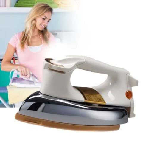 SOKANY Heavy Weight 1200W Dry Iron with Non-Stick Golden Ceramic Soleplate