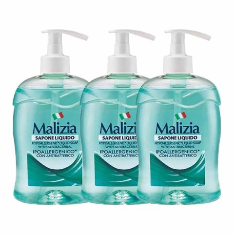 Malizia Liquid Hand Soap Assorted 3 x 500 ml 