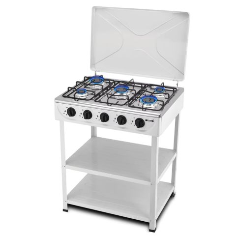 BOKO 5 Burner Portable Indoor & Outdoor Gas Stove with Iron Body