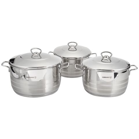 Korkmaz Astra JR. 6 PCS Cookware Set (18/10 Cr-Ni) 