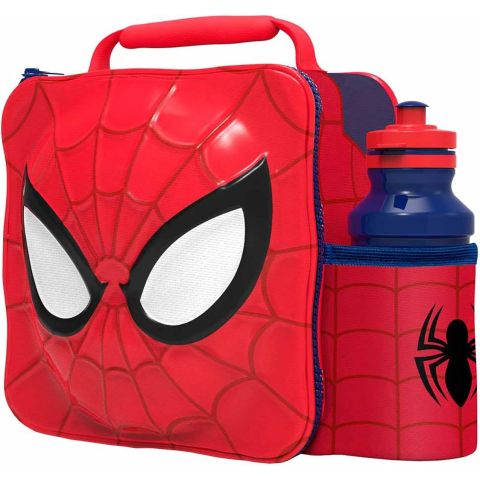 STOR 3D Spider-Man Insulated Lunch Bag & Bottle Set