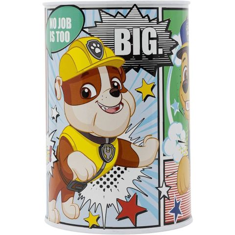 Stor Metallic Bank Paw Patrol 15 X 10 X 10 Cm