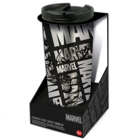 ستور - كوب مشروبات معزول من الستانلس ستيل بتصميم مارفل 425 مل