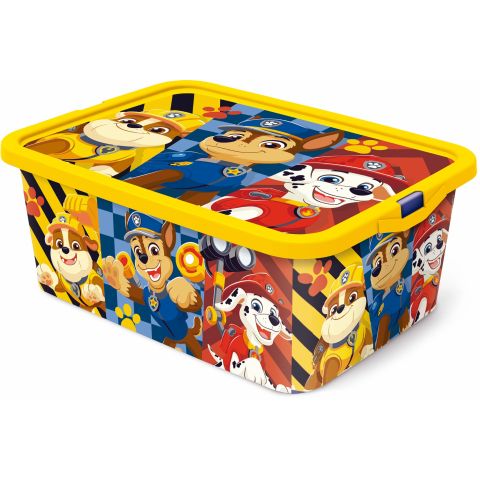 STOR PAW PATROL BOY CLICK STORAGE BOX 13 LTR