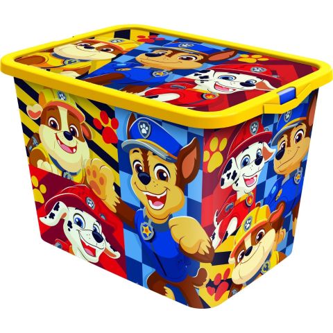 STOR PAW PATROL BOY CLICK STORAGE BOX 23 LTR