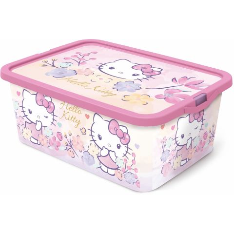 STOR HELLO KITTY CLICK STORAGE BOX 13 LTR