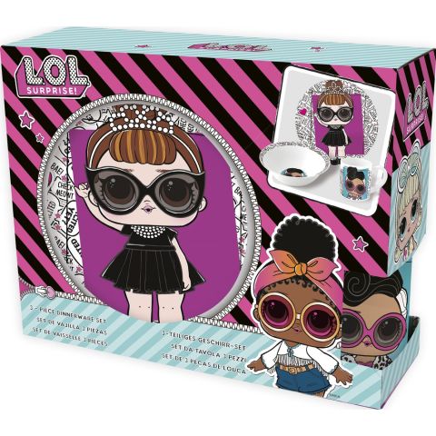 STOR LOL CERAMIC 3 PCS SNACK SET