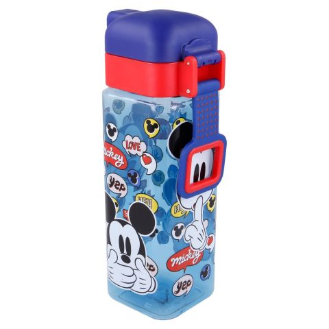 Stor Safety Lock Square Bottle It's A Mickey Thing 550 ml
