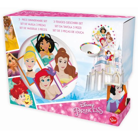 STOR PRINCESS CERAMIC 3 PCS SNACK SET