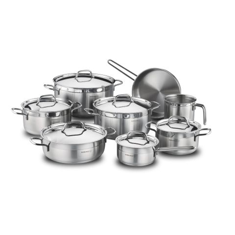 Korkmaz Alfa grande 14 pc set stainless steel 18/10 