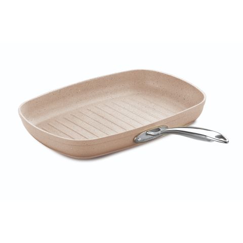KORKMAZ GRANITA PRACTICAL GRILL FRYPAN 35X25 CM / 3.2 LT