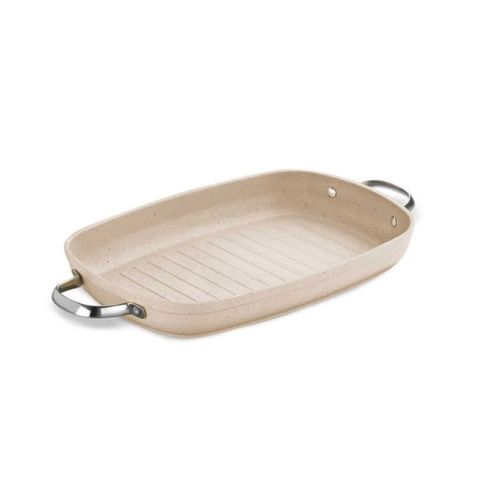 KORKMAZ GRANITA PRACTICAL GRILL FRYPAN 35X25 CM / 3.2 LT.