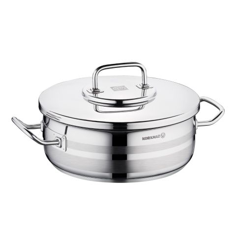 KORKMAZ ASTRA 2 LOW CASSEROLE 28X10 CM / 6.0 LT