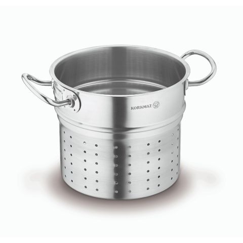 KORKMAZ PRO-LINE PASTA POT 20X17.5 CM / 5.1 LT.