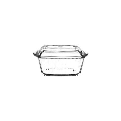 BORCAM SQUARE CASSEROLE WITH LID 2800 ML