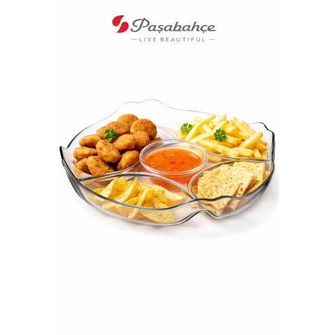 PASABAHCE BASIC DIVIDED PLATE 30 CM 1 PC SET