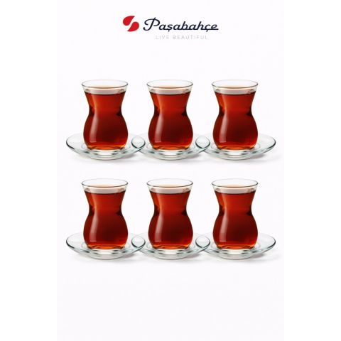 PASABAHCE TEA SET LINKA 12 PCS SET 145 ML