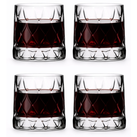 PASABAHCE LEAFY TUMBLER 100 ML 4 PCS SET