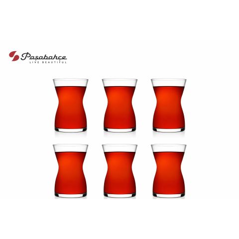 PASABAHCE TEA GLASS IRMAK 6 PCS SET 125 ML