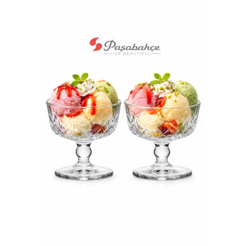 PASABAHCE TIMELESS ICE CREAM CUP 250 ML 2 PCS SET