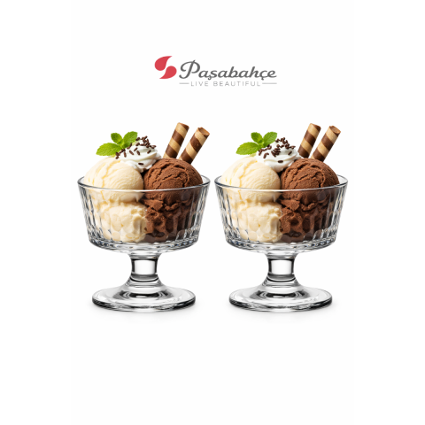 باشا بهجة طقم كاسات مثلجات 240 مل 2 قطع