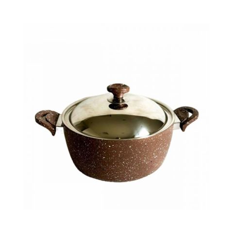 SAFLON POT GRANITE STEEL LID 
