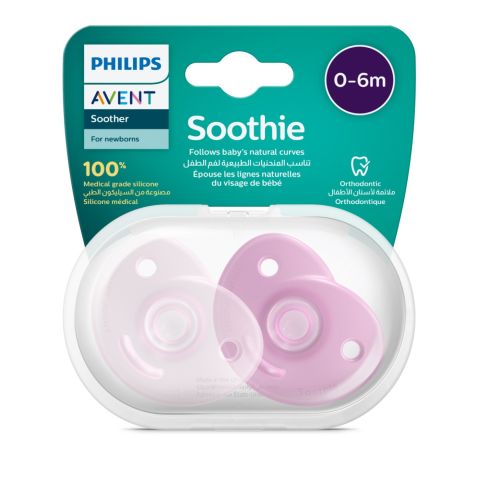 Philips Avent - Heart Shape Soothie 0-6M - Pack of 2