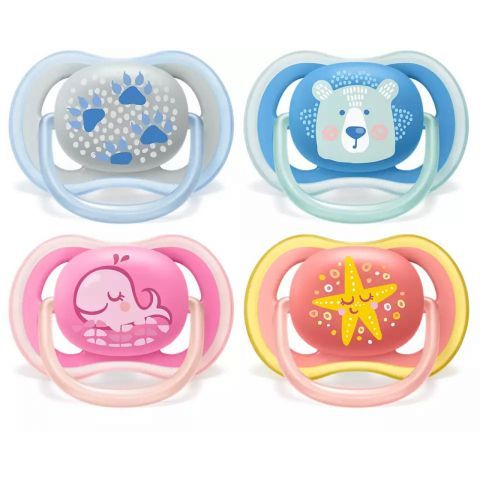 PHILIPS AVENT STHR SIL ULTRA AIR FREE FLOW 6-18M DECO X2